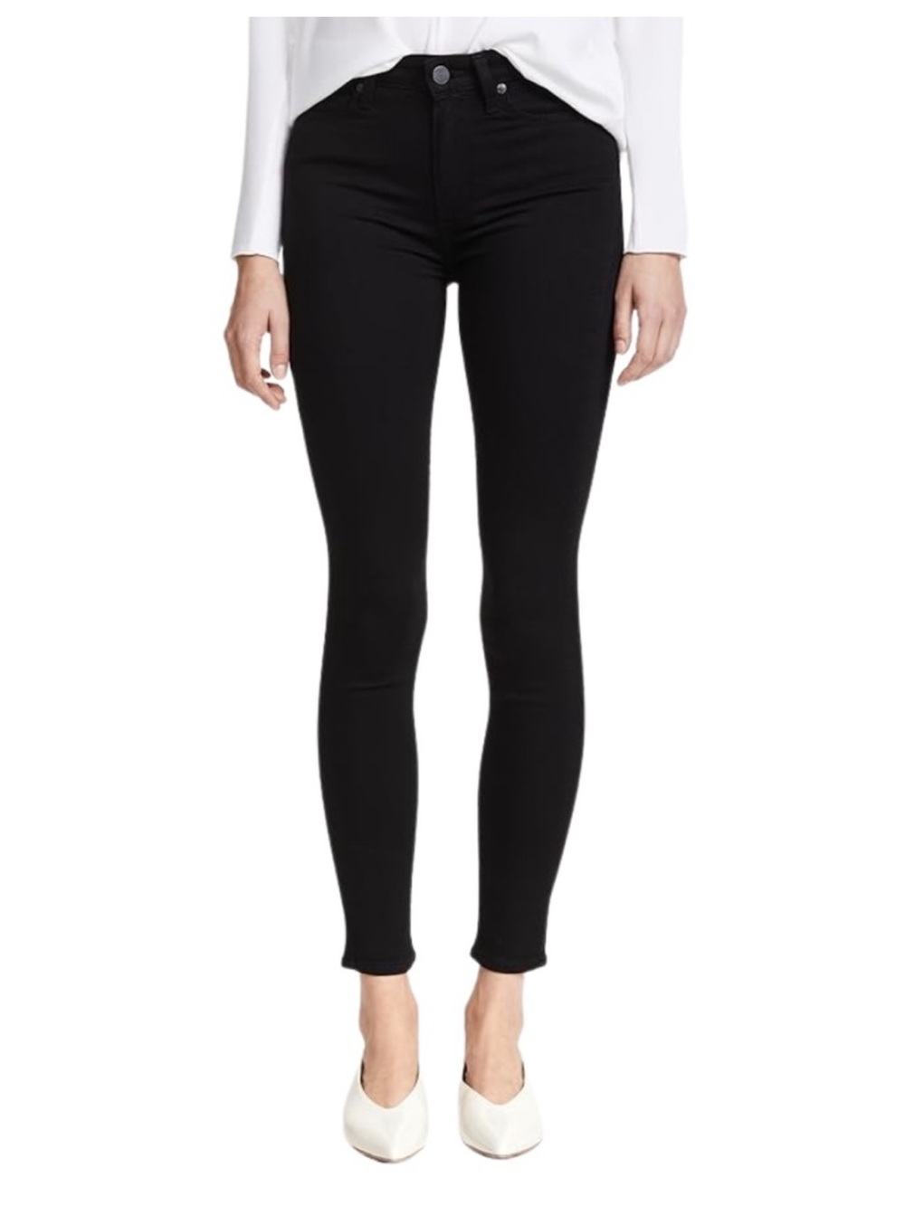 Paige Margot Ankle High Rise Jeans in Black